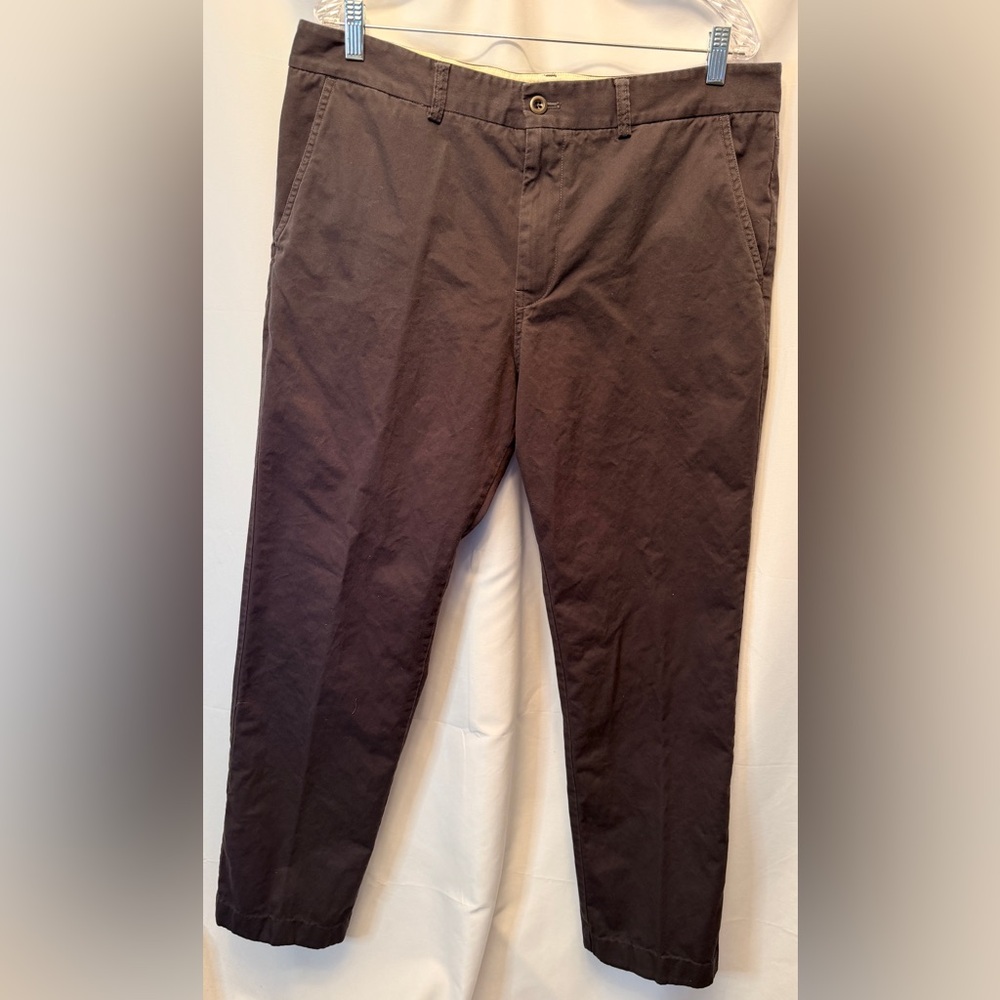 Freemans Sporting Club Men’s‎ 38x32 Chino Pants Gray Flat Front Made in USA